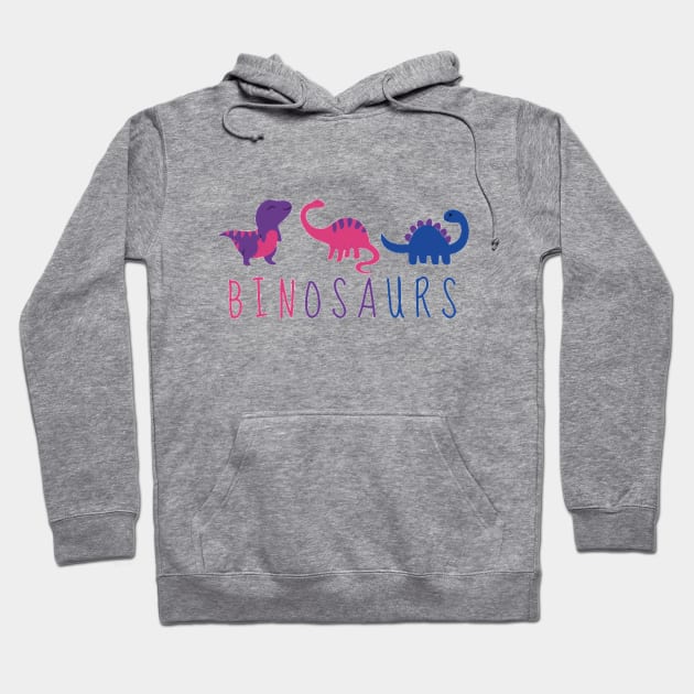 Cute Bisexual Dinosaurs Hoodie by 9 Turtles Project